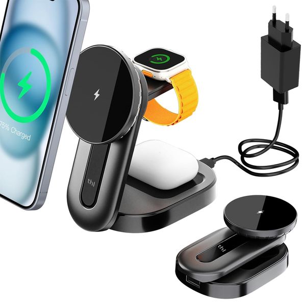 thl 3 in 1 Wireless Charger iPhone Charging Station, Multiple Devices
