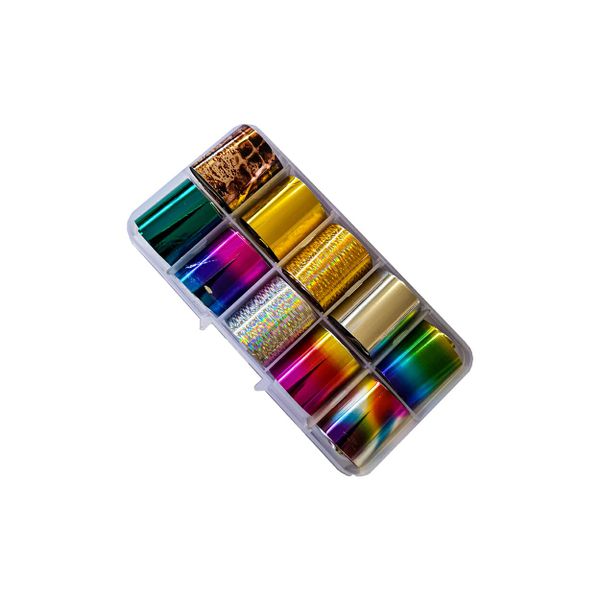 Nail Decoration Nail Foil Transfer Sticker 10 Colors