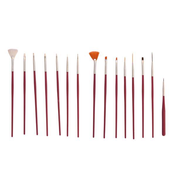 15-Piece Nail Art Painting Pen Brush Set