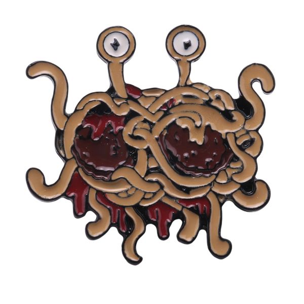 Monster Pin Fsm Enamel Pin Ramen Funny Flair Brooch