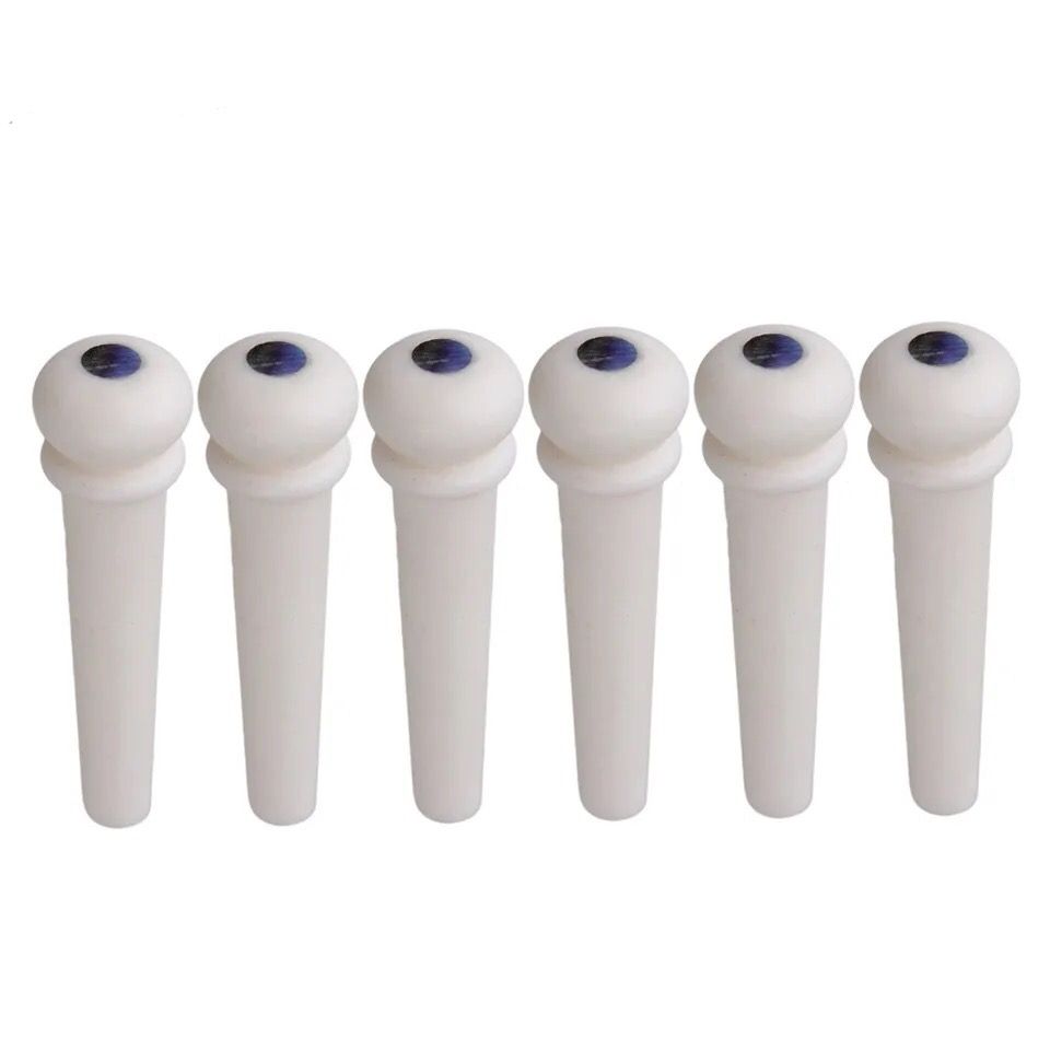 White Guitar Bridge Pins