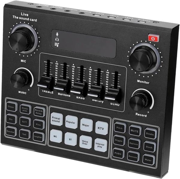 Portable Audio Card With Voice Disguiser, Reverberation &amp; Sound Effects