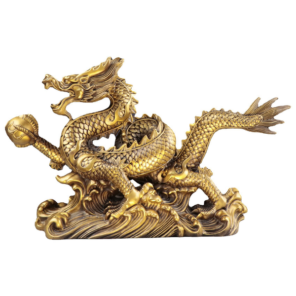 Chinese Feng Shui Dragon Statue for Wealth &amp; Success Good Lucky Gifts