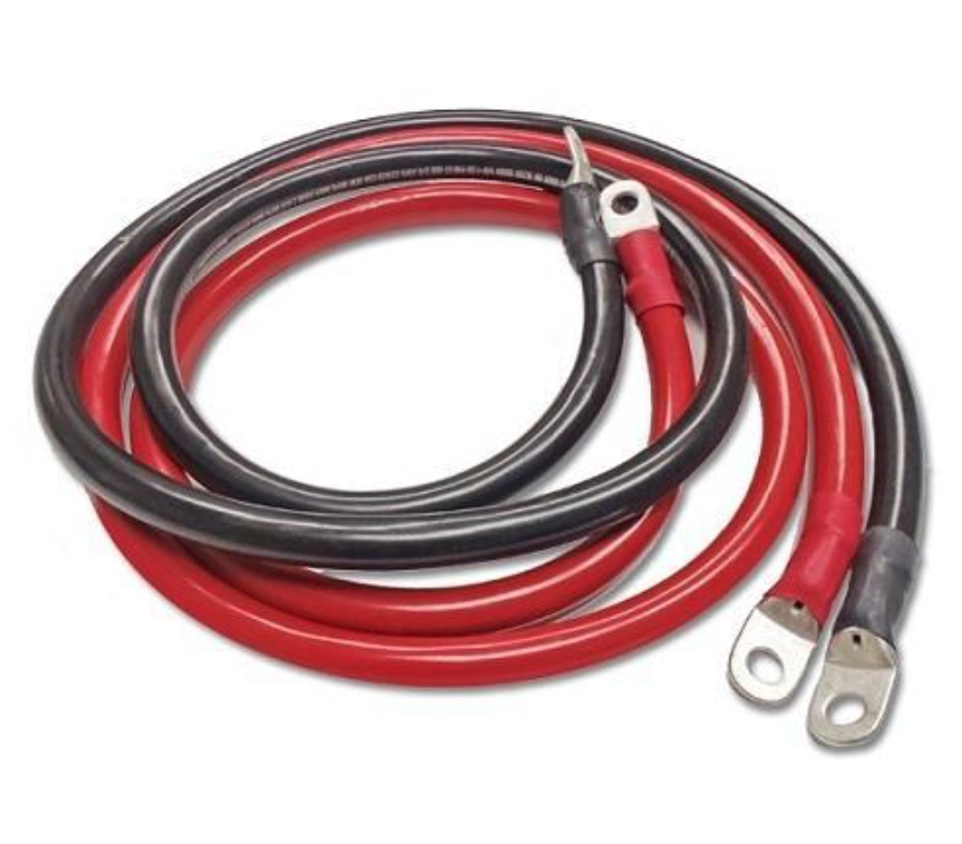 2m Red & 2m Black Solar 25mm Battery Cable With 12 Lugs