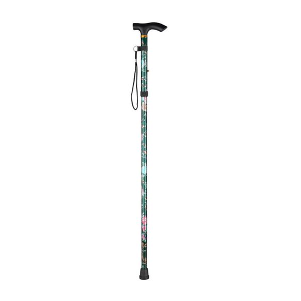 Outdoor Portable Foldable Aluminium Alloy Printed Hiking Pole