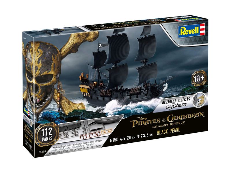 Revell Easy Click 1/150 Black Pearl Ship Plastic Model Kit