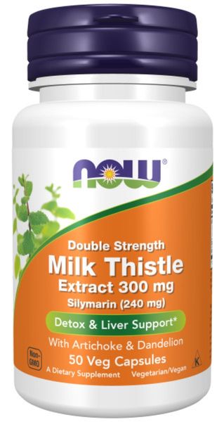 NOW Foods Milk Thistle Extract, Double Strength - 300 mg Veg Capsules