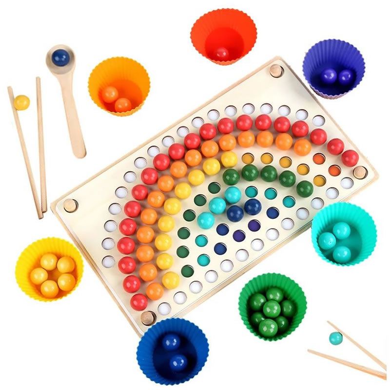 Educational Rainbow Clip Beads Toy for KidsMTC Shop Today. Get it