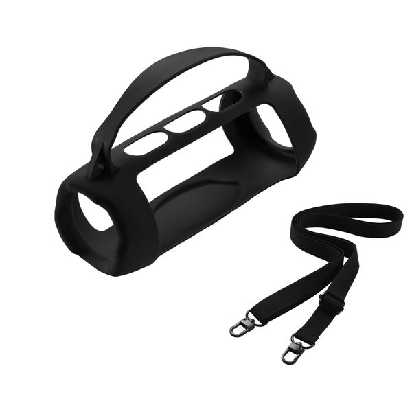 Silicone Protective Case Compatible with JBL Charge 5 Bluetooth Speaker carabiner strap