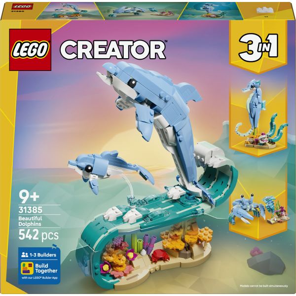 LEGO® Creator 3 in 1 Sea Animals: Beautiful Dolphins 31385