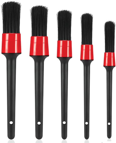 Car Cleaning &amp; Detailing Brush Set - Set of 5