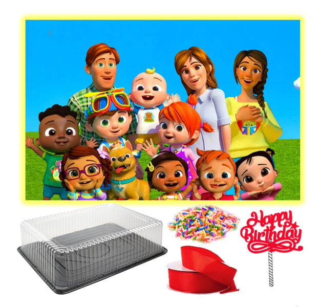 Cocomelon Edible Print and Cake Decorating Kit