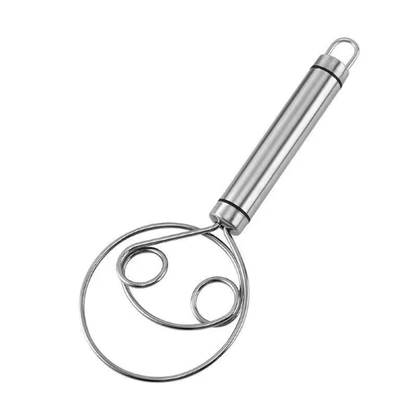 Stainless Steel Bread Dough Whisk - Danish Style