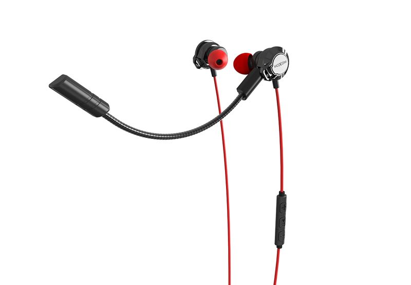 Moxom MX-EP24 GM Pilot Game Wired Earphone - Red