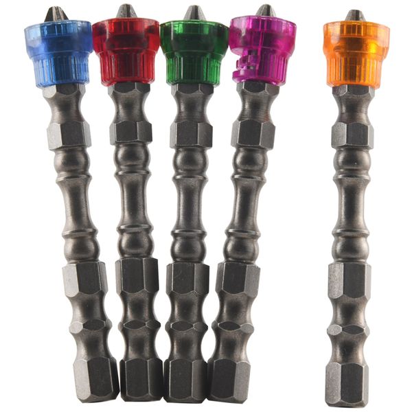 5X Anti Slip Electric Hex Magnetic Screwdriver 65mm S2 PH2 Single Head Bit