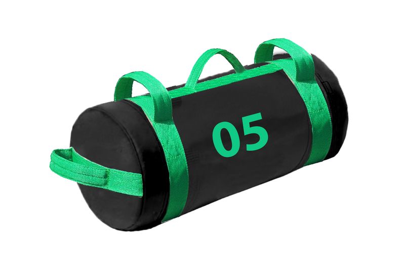 Gym Sand Bag/ Core Bag Green Webbing Handles 5-25kg