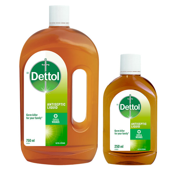 Dettol 750ml + 250ml, Antiseptic Liquid, Surface Disinfectant