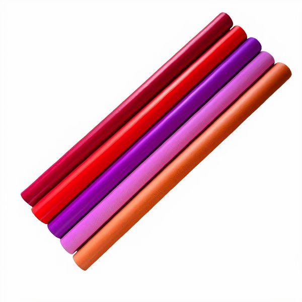 Warm Shades Colour Ribbed Kraft Gift / Book Wrap Paper 50cm x 2m (5 Piece)