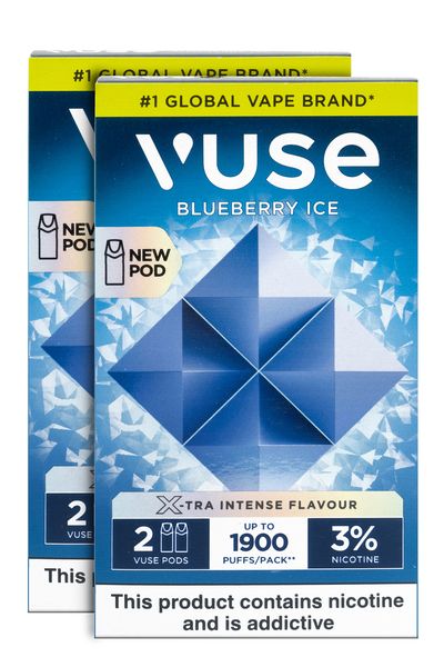 Vuse ePod Blueberry Ice 3% Double 2 x 2Pack 1900 Puffs