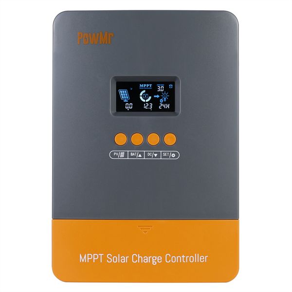 PowMr 60A MPPT Solar Charger Controller 12-48V Max PV 160VDC