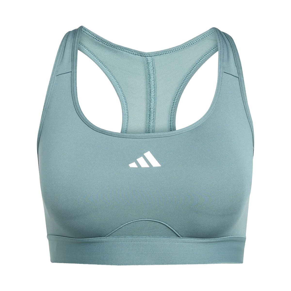 adidas Women's Powerreact Training Medium-Support Bra - Preloved Teal