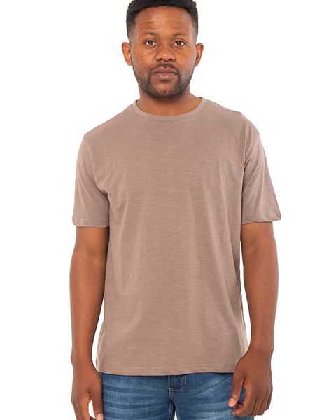 Restless Slub Yarn Khaki T-Shirt