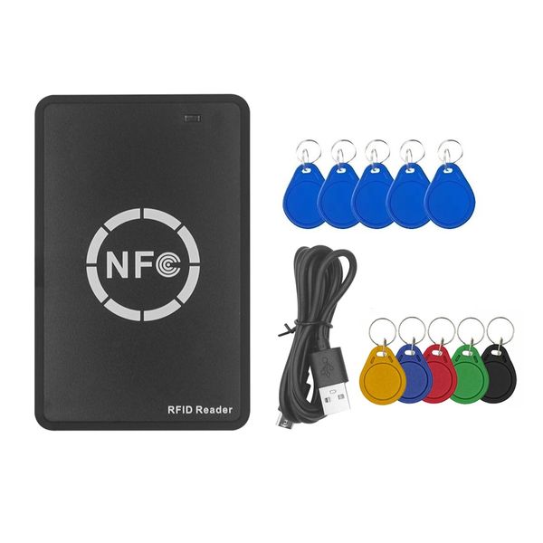 Rfid Nfc Smart Chip Reader/Writer+5Xuid/Cuid Keychain Rfid Duplicator