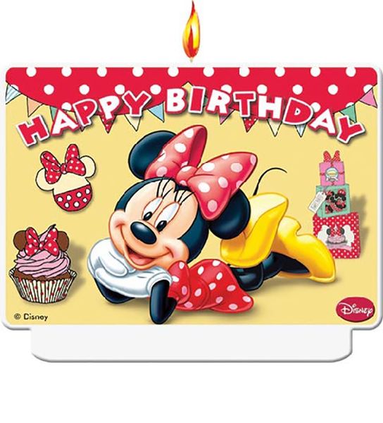 Disney Minnie Mouse Happy Birthday Dcor Candle