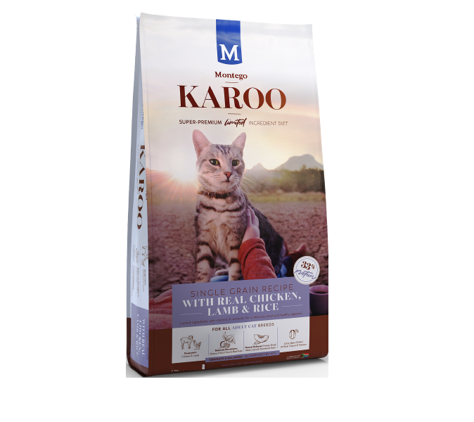 Montego Karoo Adult Cat Food Dry Chicken &amp; Lamb (4kg)