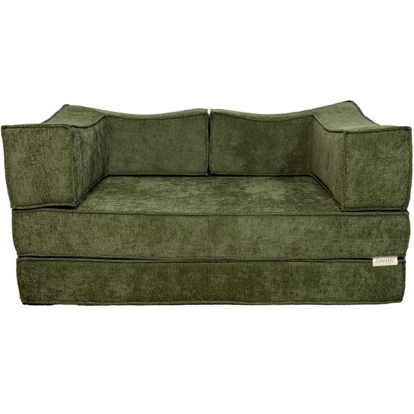 Lomansa Cotton 2 Seater Sofa Corduroy Fabric - with Armrests and Backrest