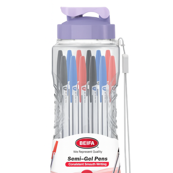 Mixed Color Gel Ink Pen,Blue,Red,Black-35 Pens Per Bottle-6 x Bottles