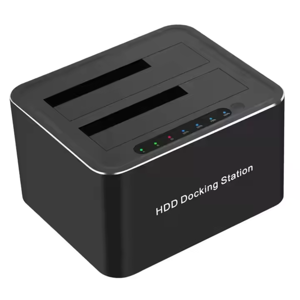 USB 3.0 Dual Bay SATA HDD Docking Station