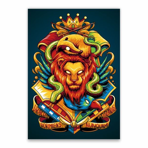 Gryffindor Decorative House Crest Poster - A1