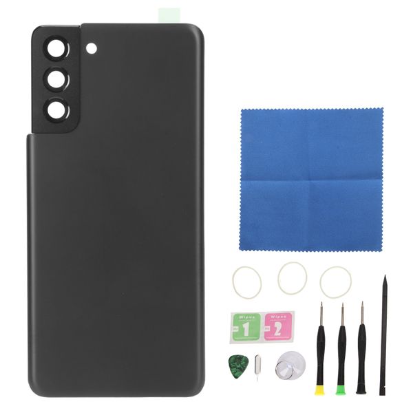 S21+ Back Glass Black w/Lens
