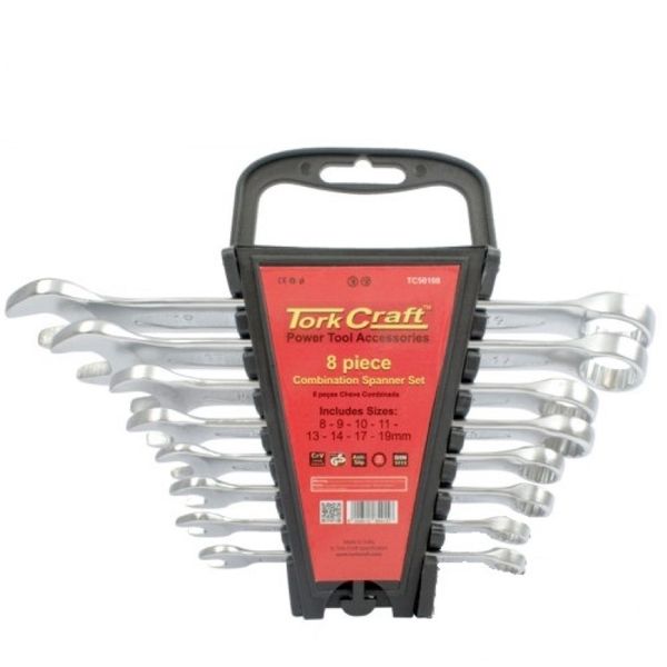Tork Craft 8 Piece COMBINATION SPANNER Set