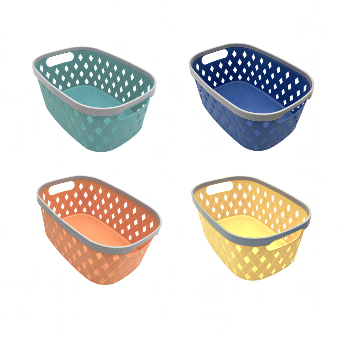 Plastic Curved Storage Basket and Organizer 4 Mix Pack Shop Today. Get it Tomorrow