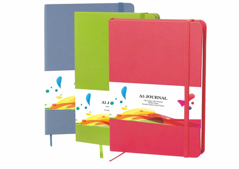 A5 Ruled 160-Page Bundle Journal 3/Pack