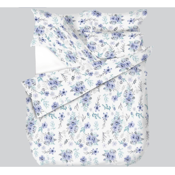 Simon Baker - Printed Duvet Cover Set - Bouquet Pink