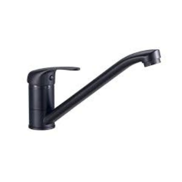 P . Piper Pura Lever Deck Sink Mixer - Black