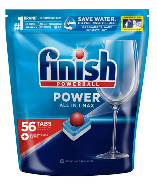 Finish 56s Auto Dishwashing All in One Max Tablets, Regular