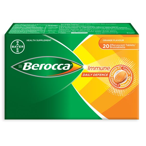 Berocca Immune Daily Defence Effervescent Tablets - 20 Tablets