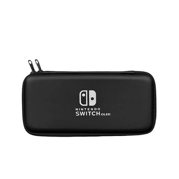 Black Carrying Case compatible with the Nintendo Switch Oled Mode