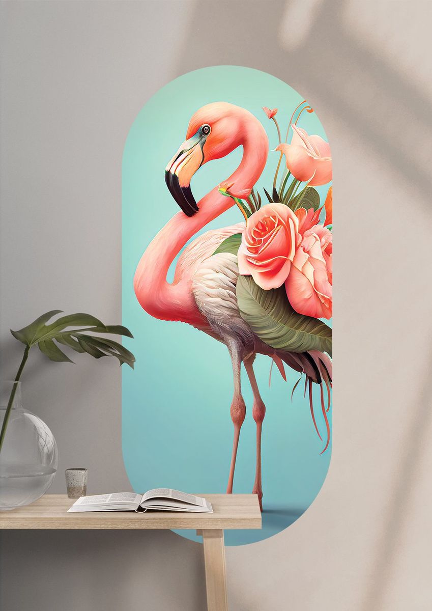 Zazy Flamingo Wall Sticker Shop Today. Get it Tomorrow!