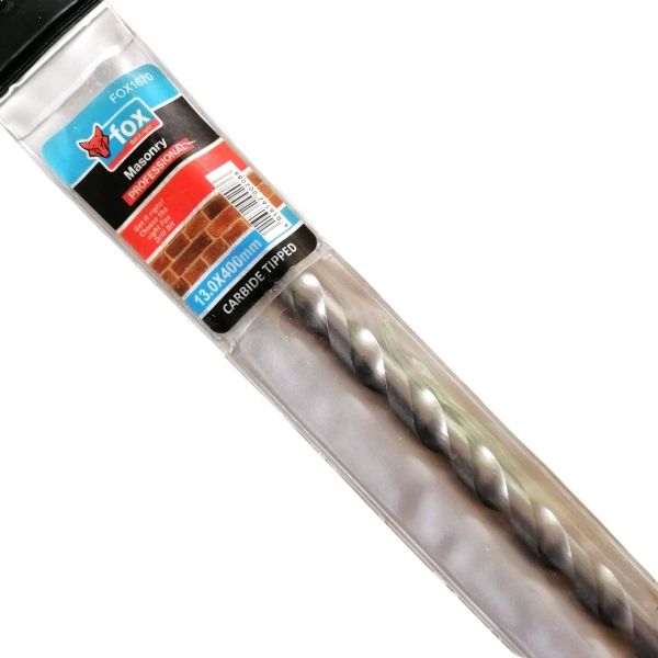 FOX Cabride Tipped Masonry Drill Bit - 13.0mmX400mm
