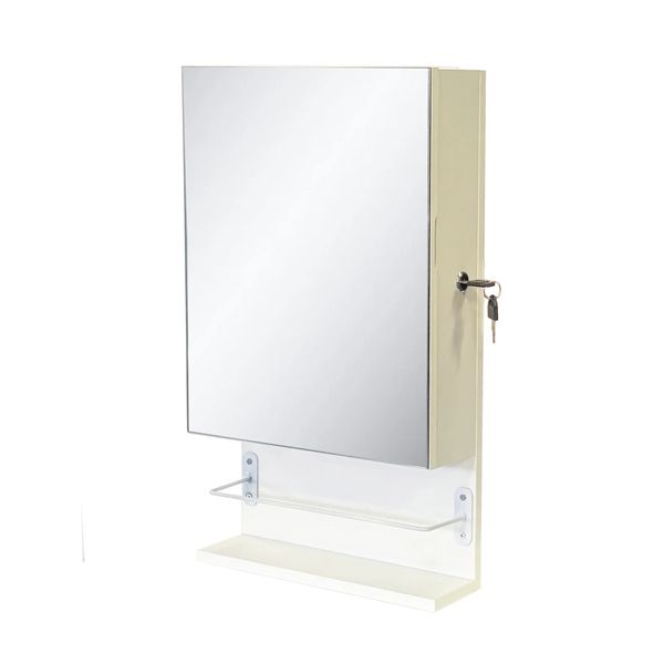 Stella Cosmetics Cabinet with LED Mirror - White