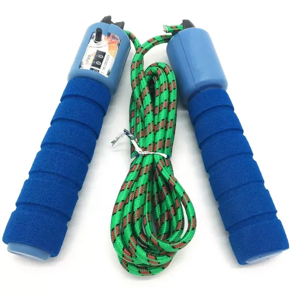 Digital Skipping Rope - Happy Exercise - Blue