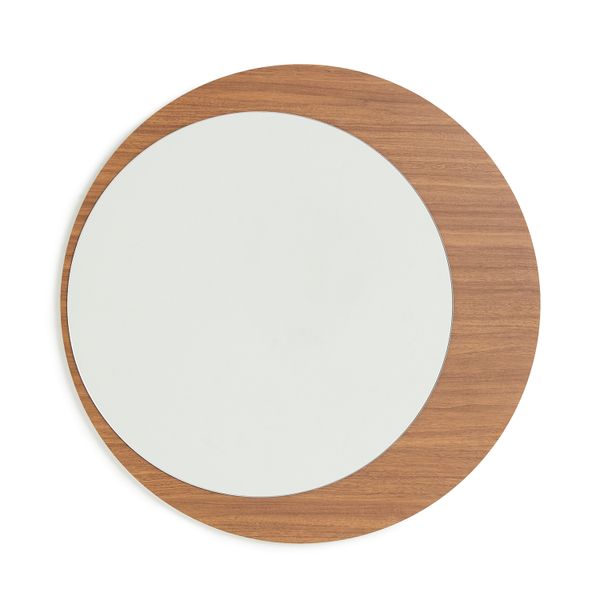 George &amp; Mason - 50cm Wood Frame Round Mirror