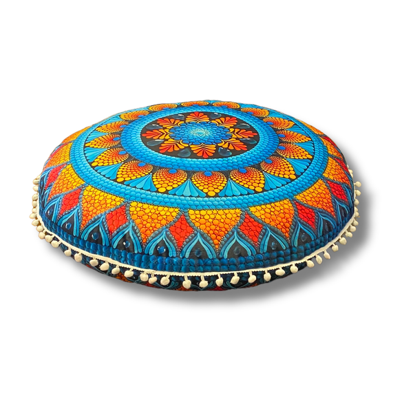Creative Deco Luxury Meditation Cushion - Velvet - VINYASA - 50cm Diameter