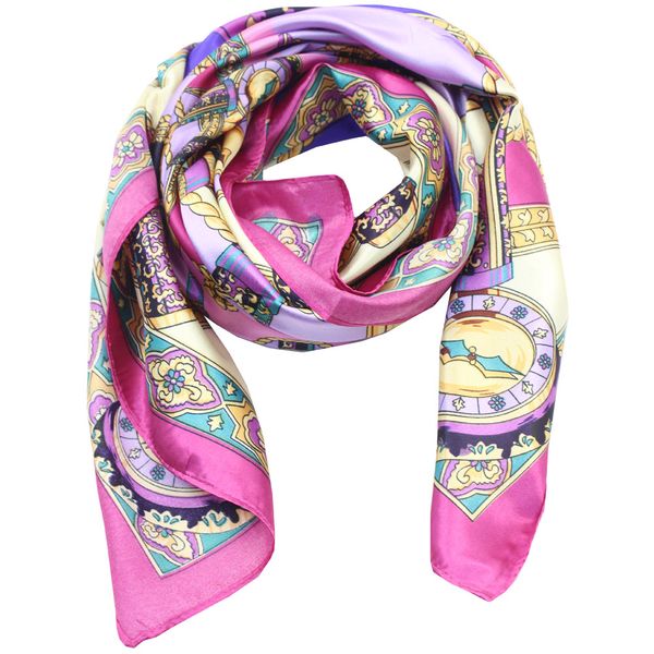 Blackcherry Boroche Silky Square Scarf