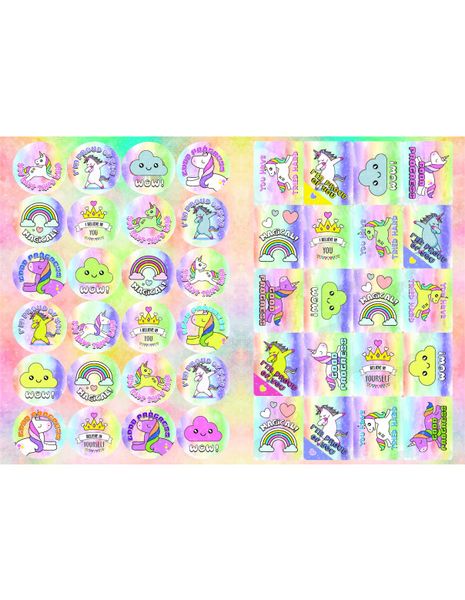 Redfern A5 Unicorn Reward Stickers-88 Stickers
